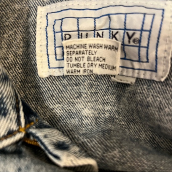 Rare Punky Trucker Acid Wash Oversized Distressed Vintage Denim Jean Jacket Sz M - Picture 4 of 5